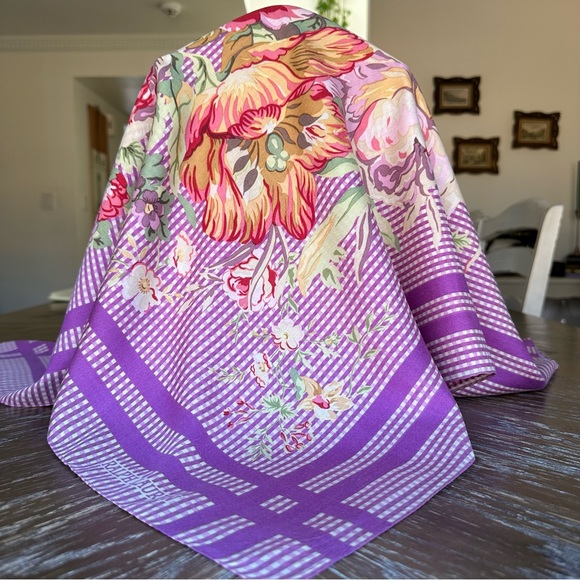 Authentic Ralph Lauren  Silk Scarf - Picture 1 of 8